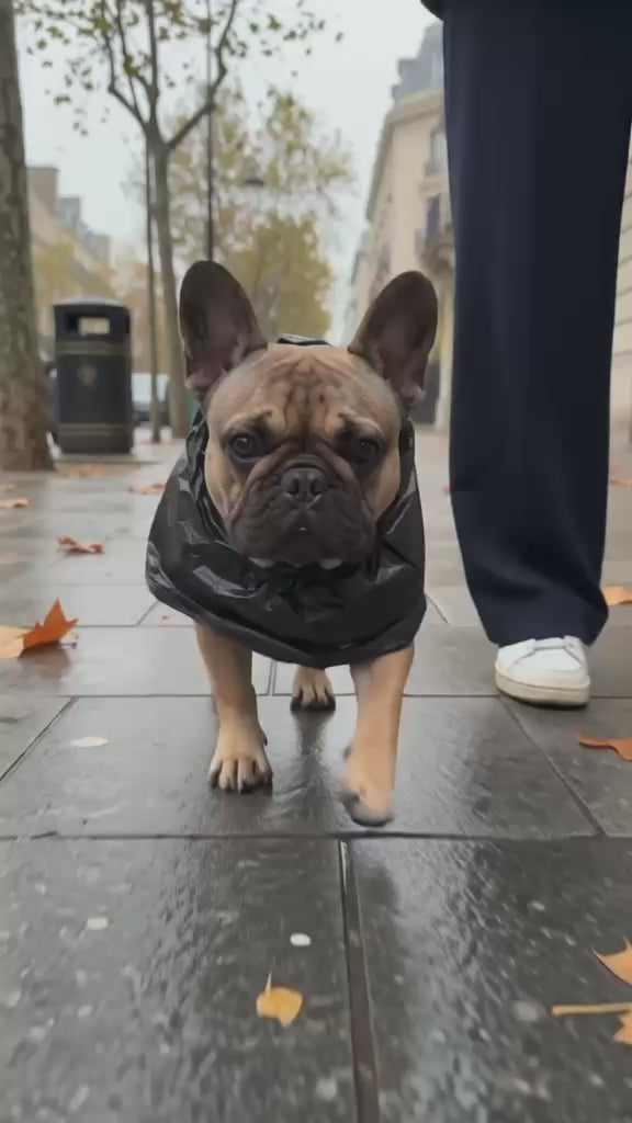 Real pup: Putting the Snow Suit on a French Bulldog