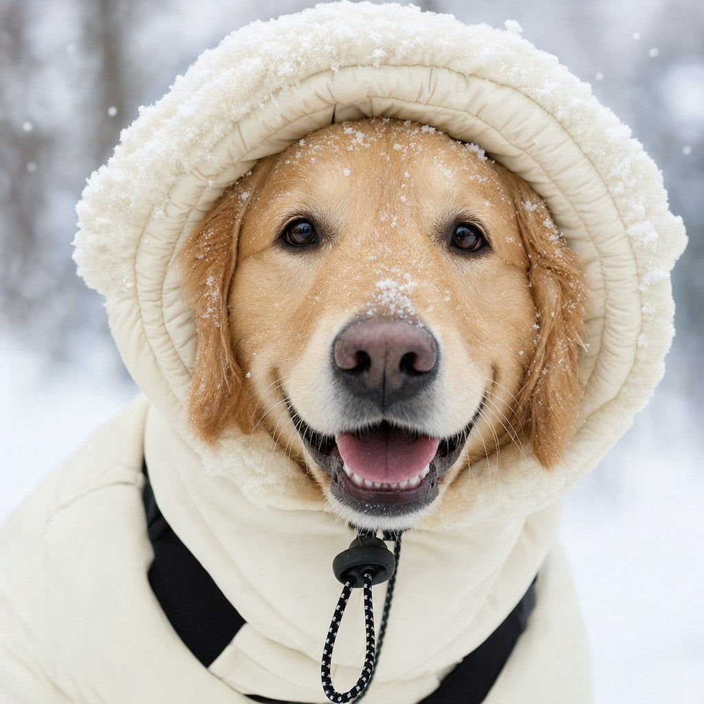 Sherpa-lined hood of the Snow Suit